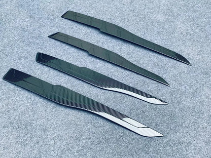 Carbon Fiber Door Armrest Cover Trim for 2020-2024 Toyota Harrier Venza