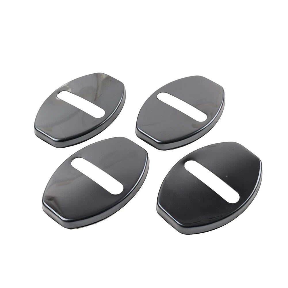 Black Door Lock Protective Cover for Audi A3 A4 TT S3 VW Golf Passat Tiguan