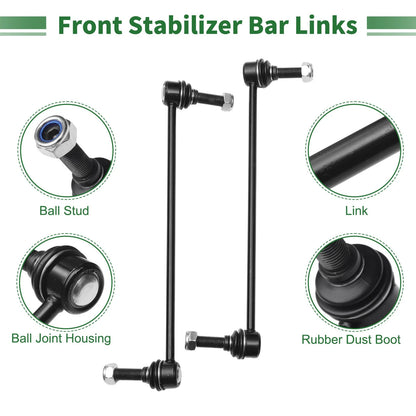 4 Pc Front Lower Control Arms for Ford Explorer (2011-2018)