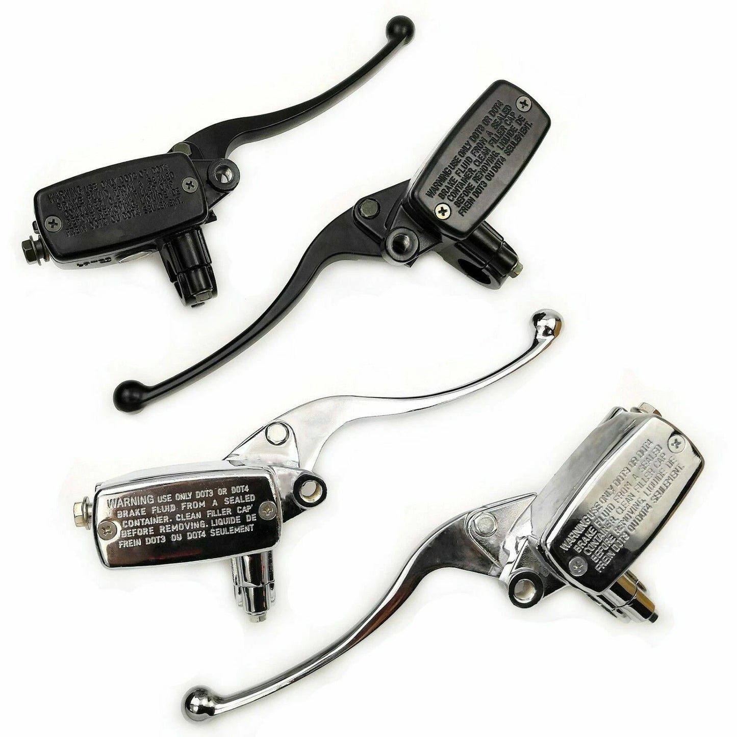 Handlebar 78” Hydraulic Brake Master Cylinder & Clutch Lever for Motorcycle