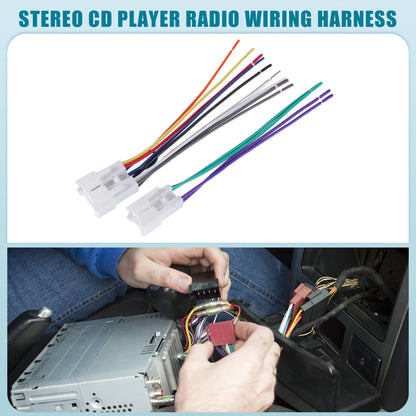 14 Pin Stereo CD Player Radio Wiring Harness for Toyota (1987-2023)