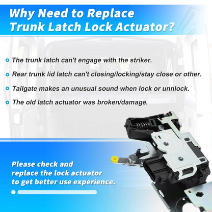 Tailgate Lock Actuator for Ford Transit MK6 MK7 (2000-2014)