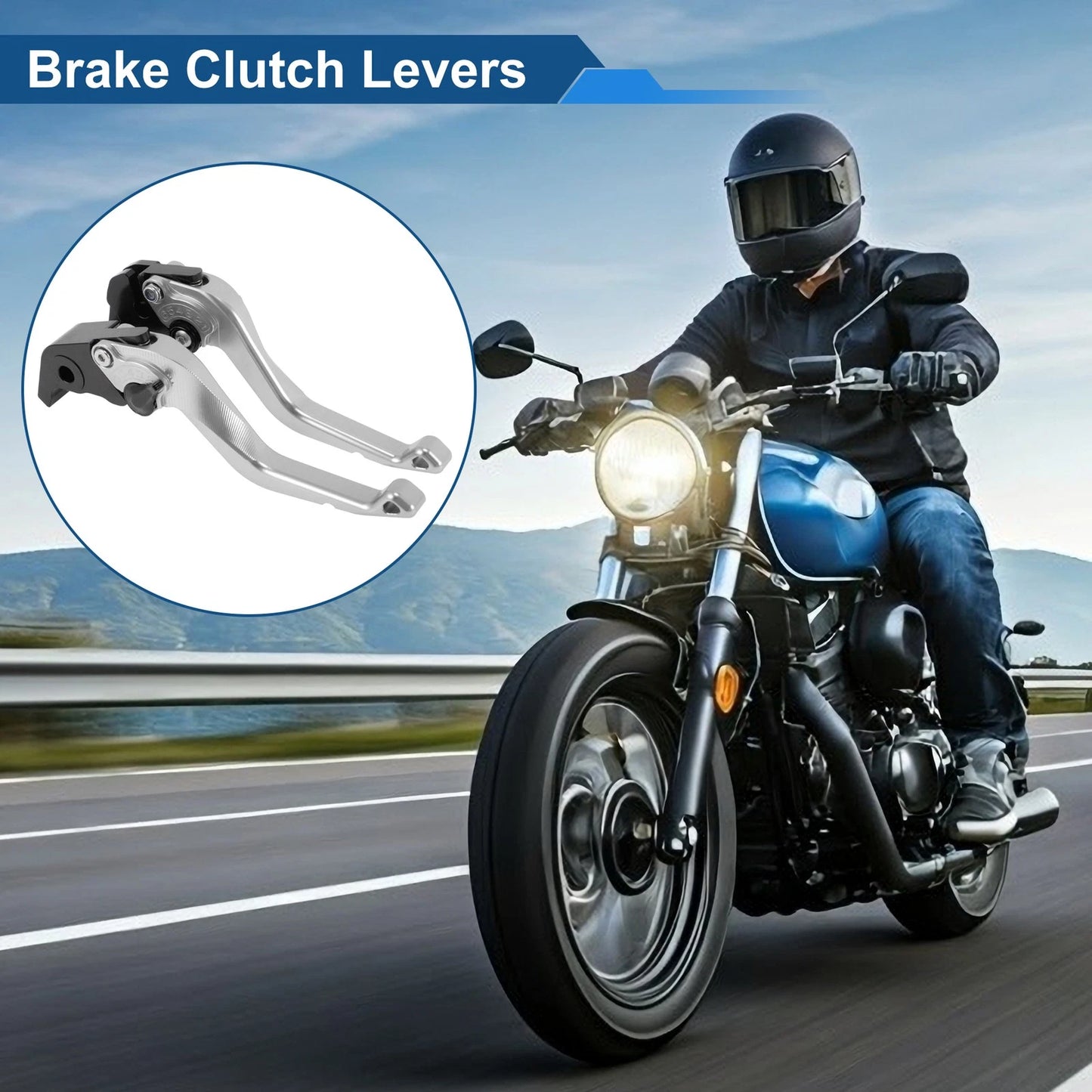 Short / 1 pair / Brake Clutch Levers for Yamaha YZF-R1 (2009–2014)