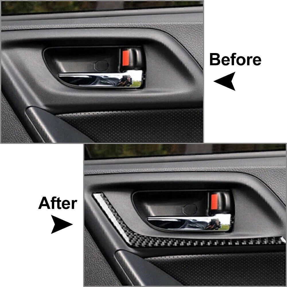2 x Inner Rear Door Handle Cover Trim for Subaru Forester (2013-2018)