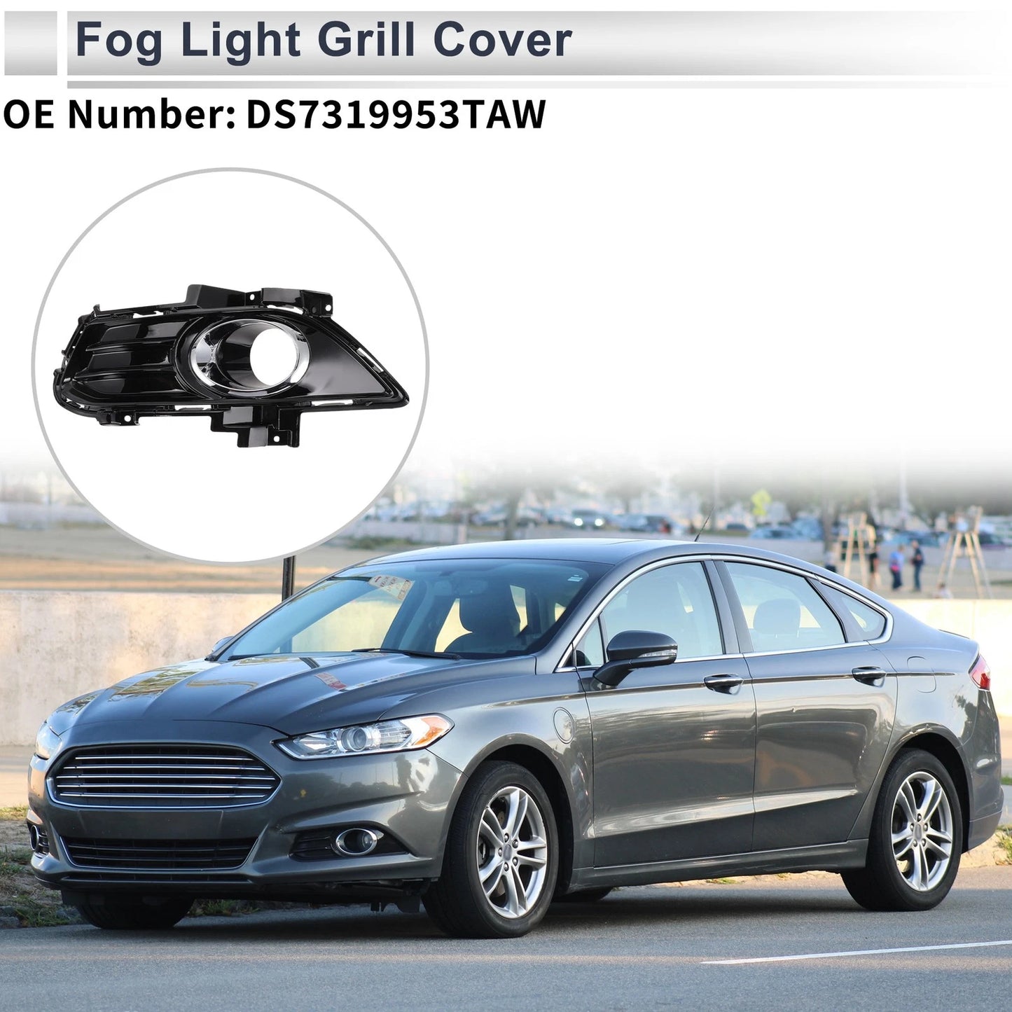 Front Left Fog Light Grill for Ford Fusion (2013-2016)