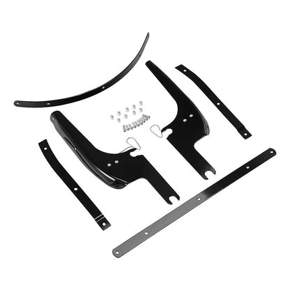 Black/Chrome Windshield Bracket Mount for Harley Touring Road King (1994-2025)