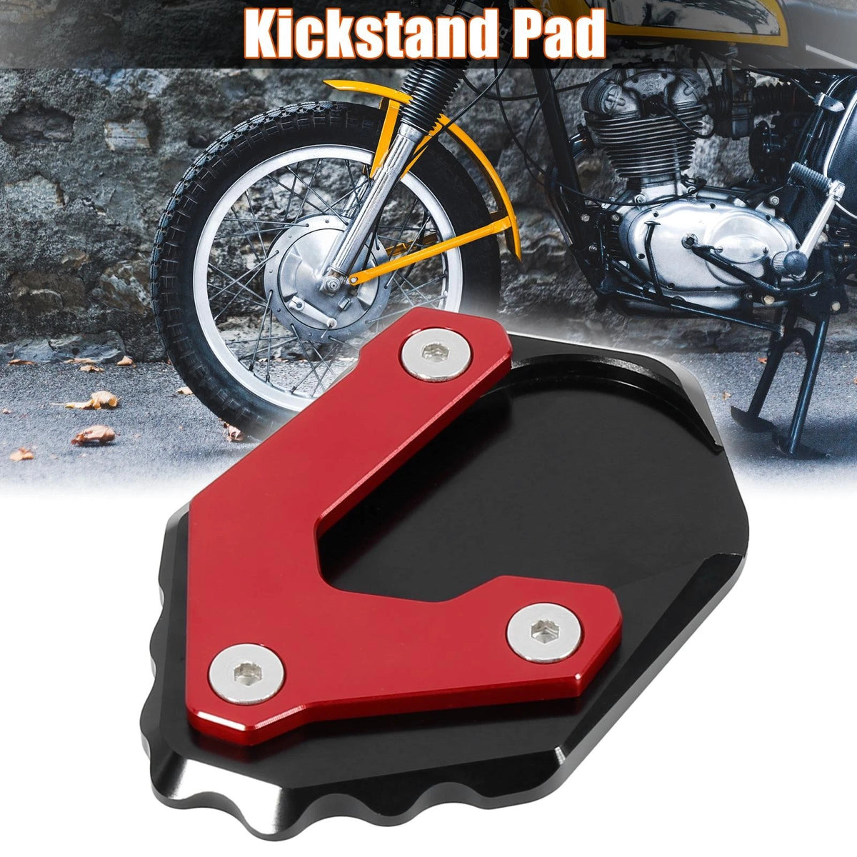 Kickstand Enlarger Plate Pad Red for BMW R1200GS LC (2013-2019)