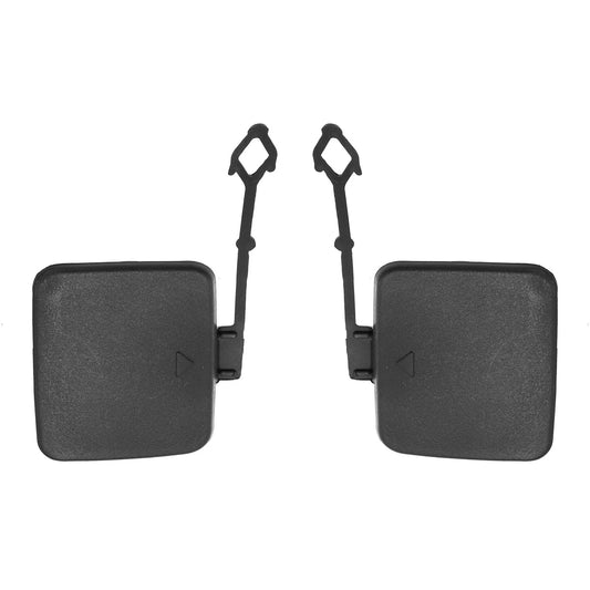 1 Pair Rear Bumper Tow Hook Cover for BMW X5 Black