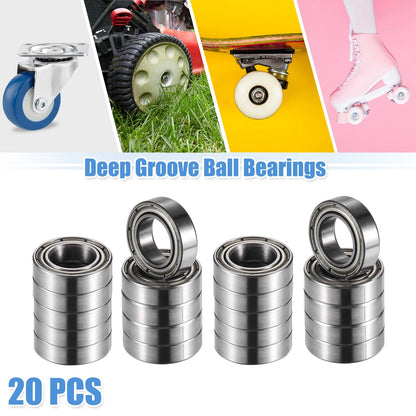 20 x 8x14x4mm Double Metal Shield Car Deep Groove Ball Bearings for Make Model