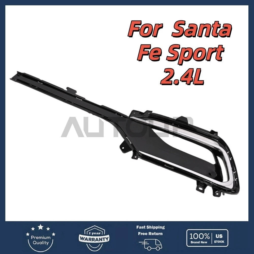 2.4L Fog Light Bezel Driver Side for Hyundai Santa Fe Sport (2017–2018)