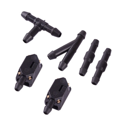 7 x Car Front Windscreen Wiper Arm Washer Nozzle Hose Connectors