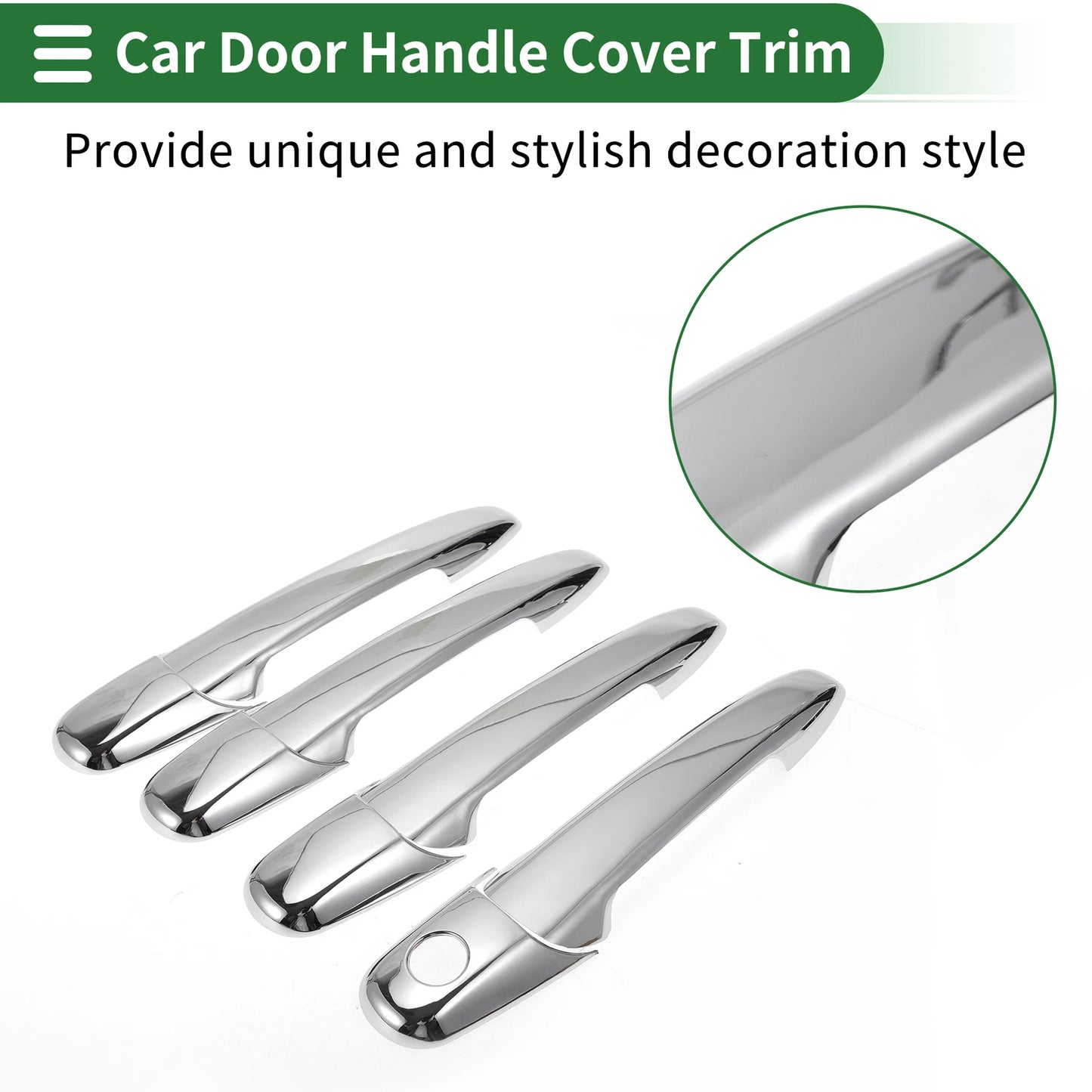 Silver Tone Car Door Handle Cover Trim for Mazda 6 (2003-2008)