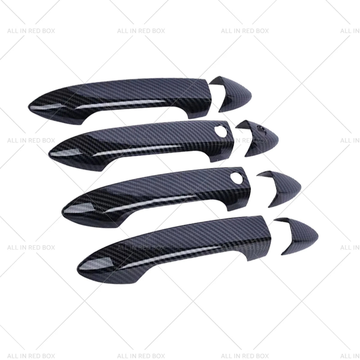 4 x Carbon Fiber Door Handle Covers for Honda Pilot, Ridgeline (2016-2023)