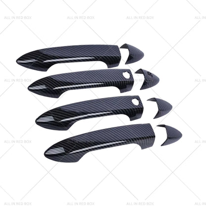 4 x Carbon Fiber Door Handle Covers for Honda Pilot, Ridgeline (2016-2023)