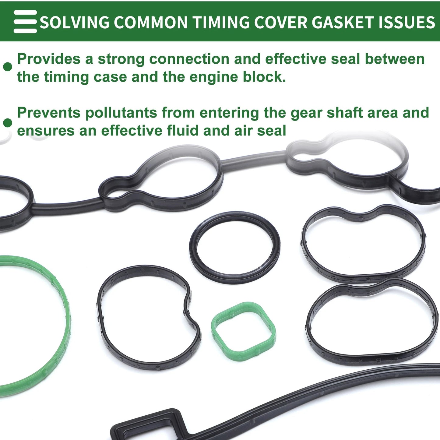1 Set Engine Valve Cover Gasket Kit for GMC Terrain 2.4L (2010-2013)