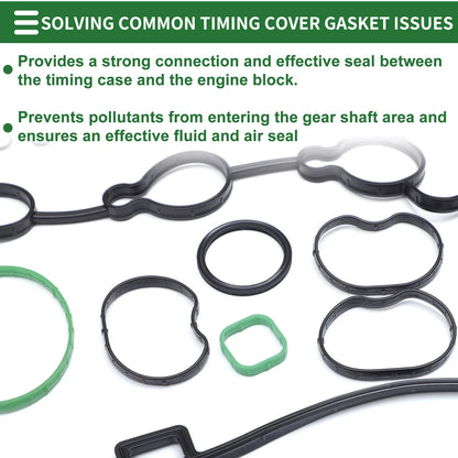 1 Set Engine Valve Cover Gasket Kit for GMC Terrain 2.4L (2010-2013)