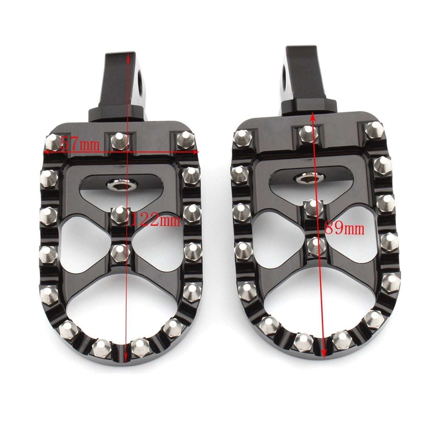 Footpegs 2 x Chrome Anti-Slip for BMW R18 (2020-2023)