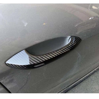 Real Carbon Fiber Exterior Door Handle Cover Trim for Porsche Panamera 971 17-22