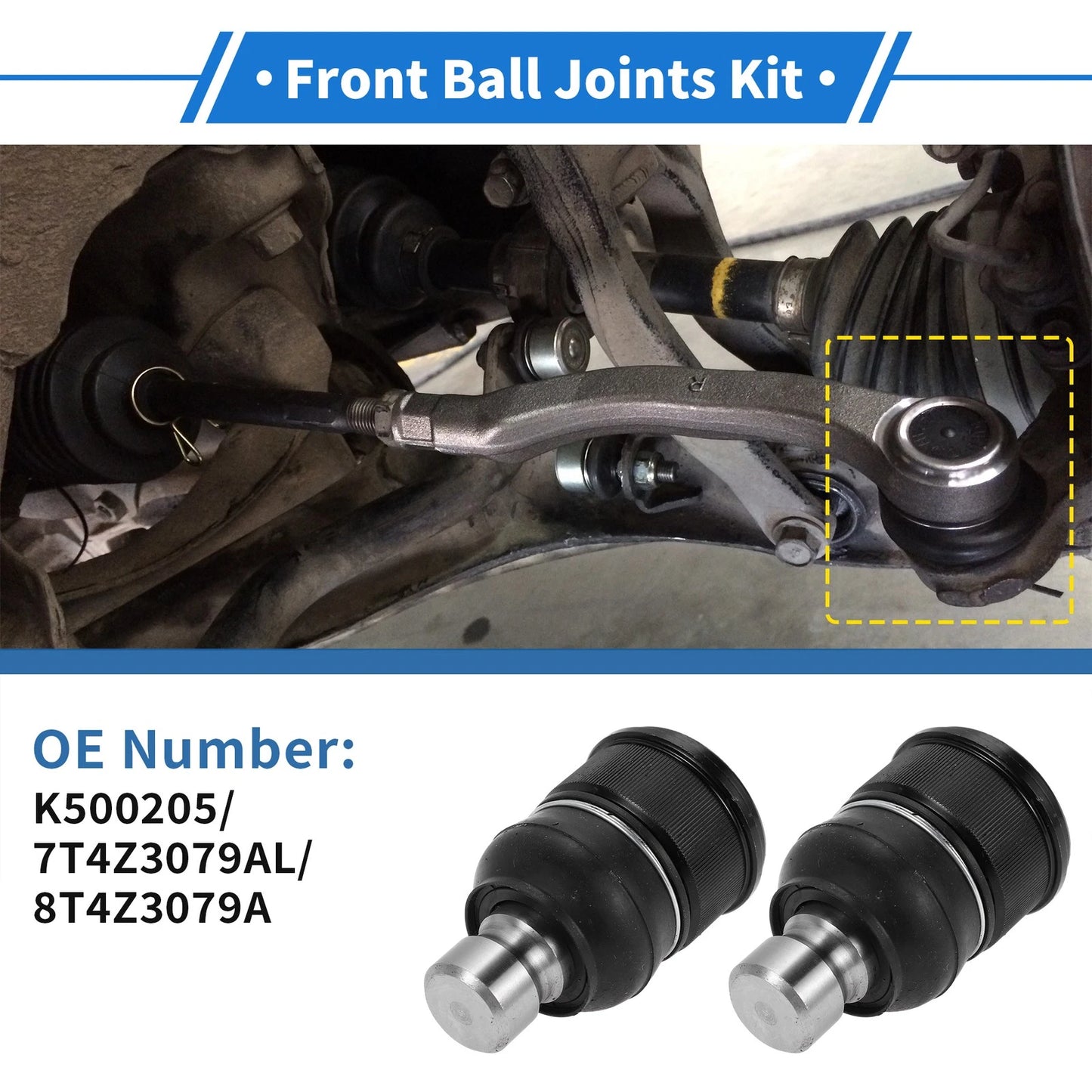 Front Lower Ball Joints for Ford Edge (2007-2014)