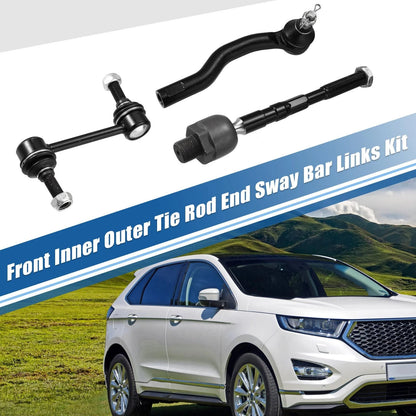 6pcs Tie Rod End Links & Sway Bar Link for Lincoln MKX (2007-2015)