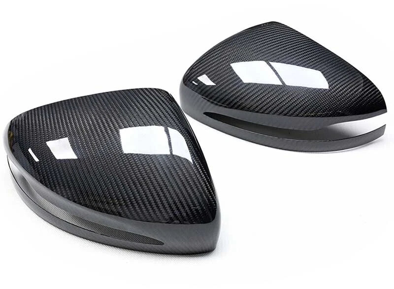 DRY Carbon Fiber Add-on Side Mirror Shell Cover Caps For Benz W167 GLE 2019-2020