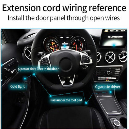 3 Meter LED Car Interior Atmosphere Wire Strip Light Lamp