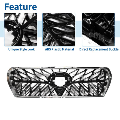 Front Upper Bonnet Bumper Grille for Toyota Land Cruiser LC200 (2008-2015)