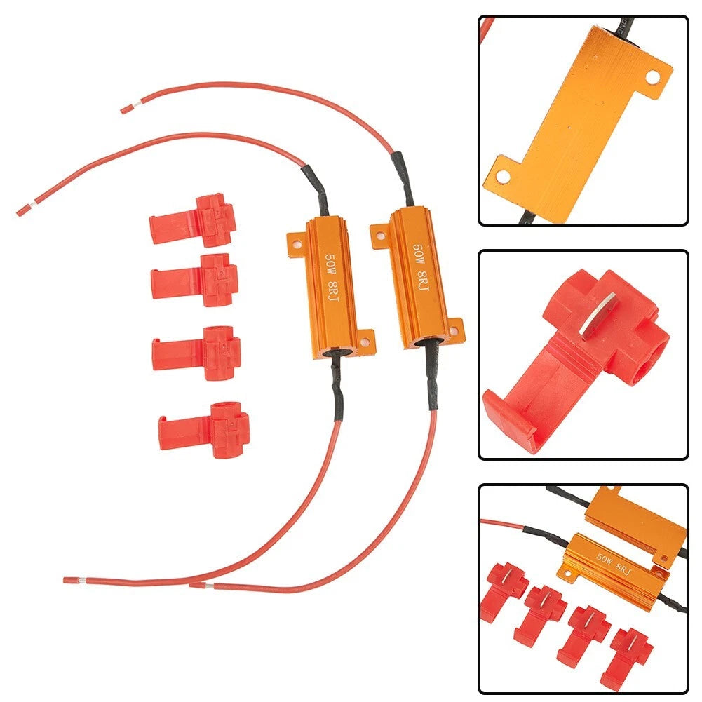 4x 12V LED LOAD RESISTORS 50W for Vehicles