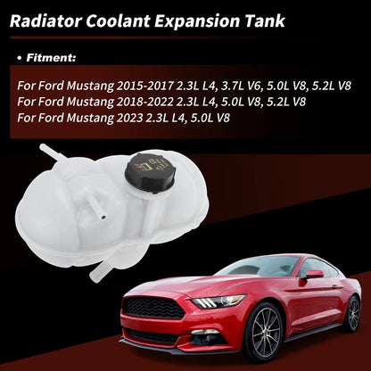Coolant Expansion Reservoir Tank with Cap for Ford Mustang (2015-2023)