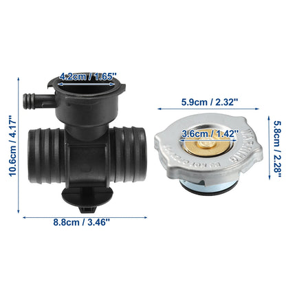 Radiator Coolant Filler Neck with Radiator Fill Cap for Dodge Durango