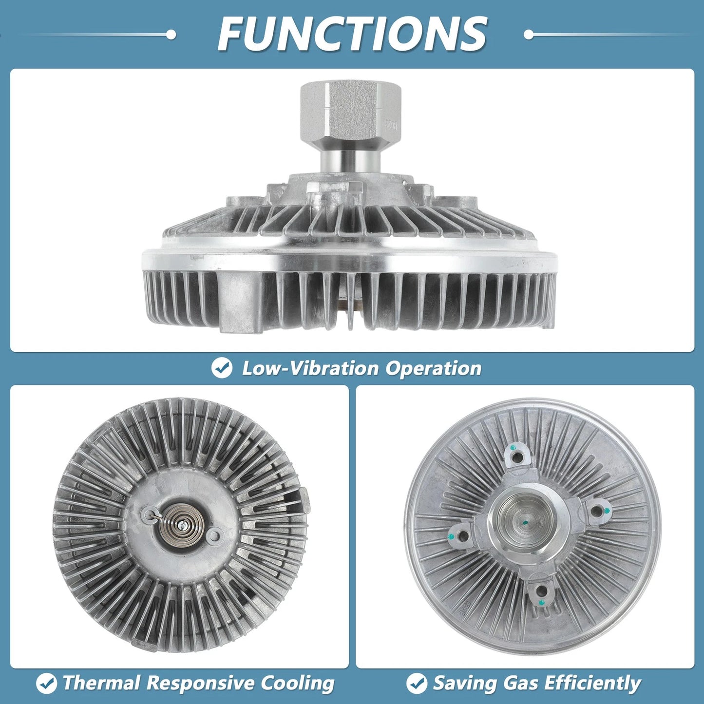 Cooling Fan Clutch for Dodge Ram 1500, 2500, 3500 (2011-2020)
