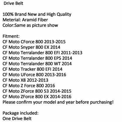 Drive Belt V-Belt for CF-Moto UFORCE ZFORCE 1000 800 (2016-2023)