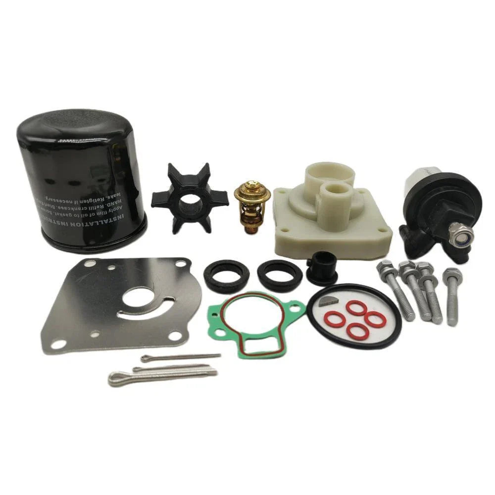 Maintenance Kit for Yamaha 20H 25HP F20A/F25A/F25D Outboard w/Thermostat & Filter