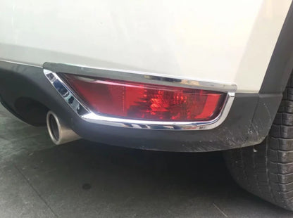 Chrome Rear Fog Light Cover Trim for Mazda CX-5 2017-2021 2 x ABS Decor