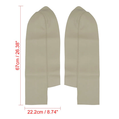 Beige Front Door Armrest Covers for Honda CR-V (2007-2012)