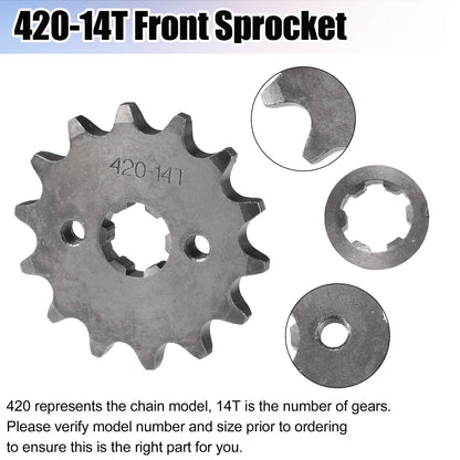 420 14T 17mm Front Engine Sprocket for Dirt Bike Mini Bike