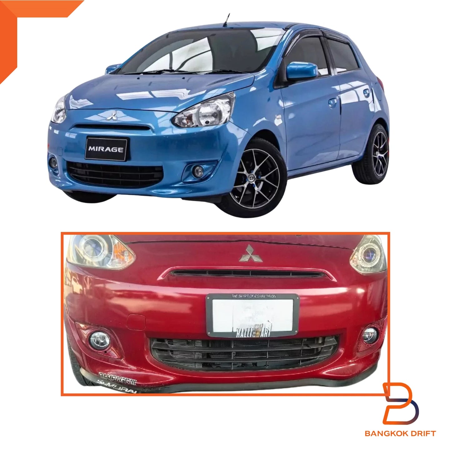 Front Fog Light Lamp Assembly for Mitsubishi Mirage Hatchback (2012-2016)