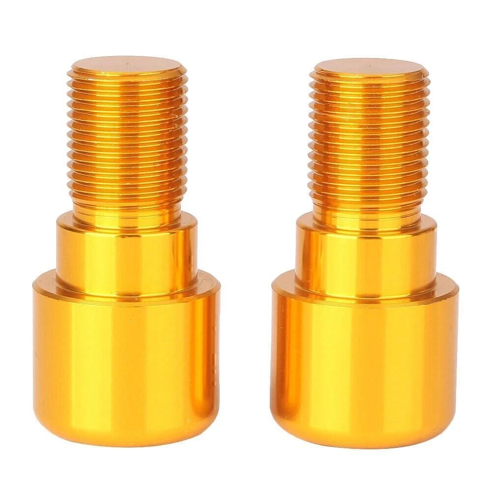 18mm Gold Handlebar Grips End Cap Plugs for Motorcycle Dirt Bike