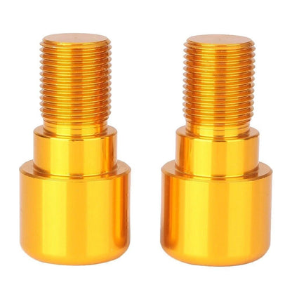 18mm Gold Handlebar Grips End Cap Plugs for Motorcycle Dirt Bike