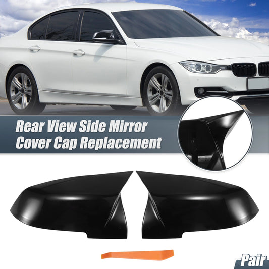 1 Pair Mirror Cover Cap Gloss Black for BMW X1 328i 125i 330i 320i 220i