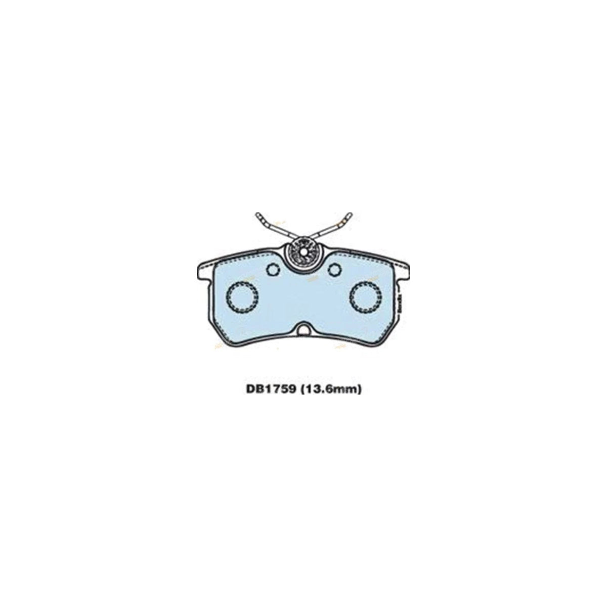 Rear Disc Brake Pads Set for Ford Fiesta Duratec 2.0L FWD (2007-2008)