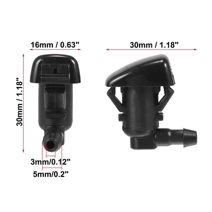 4 x Front Windshield Washer Nozzles for Ford F250 F350 F450 F550 (2011-2016)