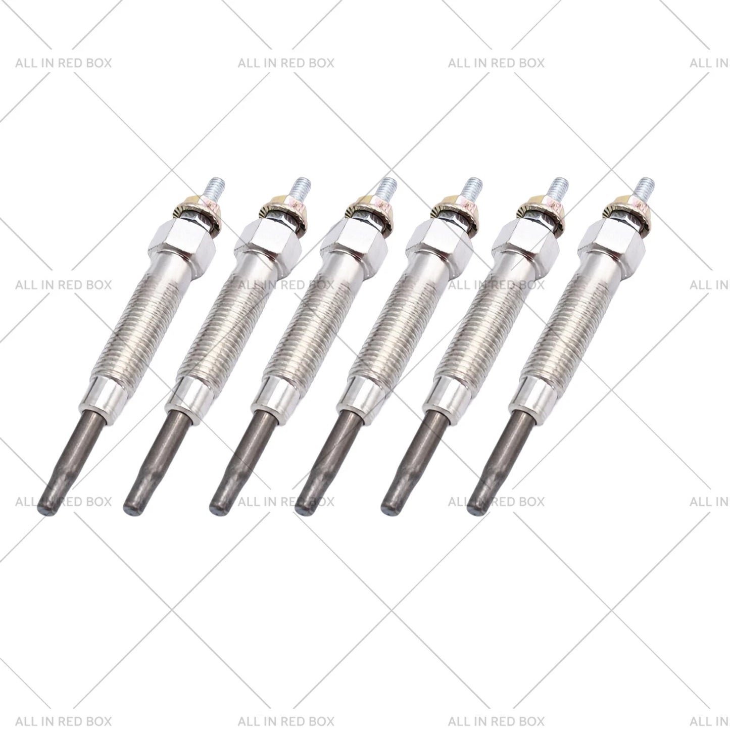 6 Pcs Glow Plugs for Nissan Patrol IV GU Y61 (1997-2000) RD28Ti 2.8L TD 6cyl
