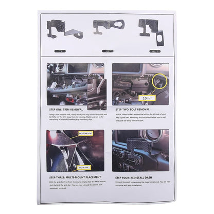 Cup Holder Mount Organizer for Jeep Wrangler JK (2011-2017)