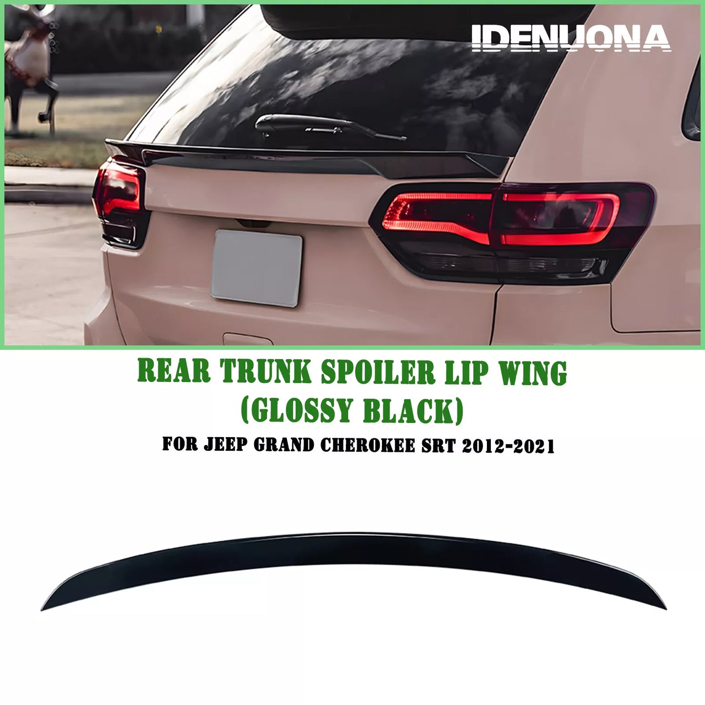 Rear Spoiler Lip for Jeep Grand Cherokee SRT (2012-2021)