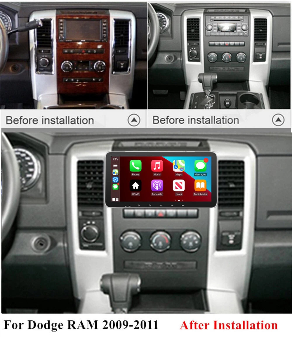 10.33'' Car Stereo Radio Head Unit for Jeep Wrangler, Dodge RAM, Charger