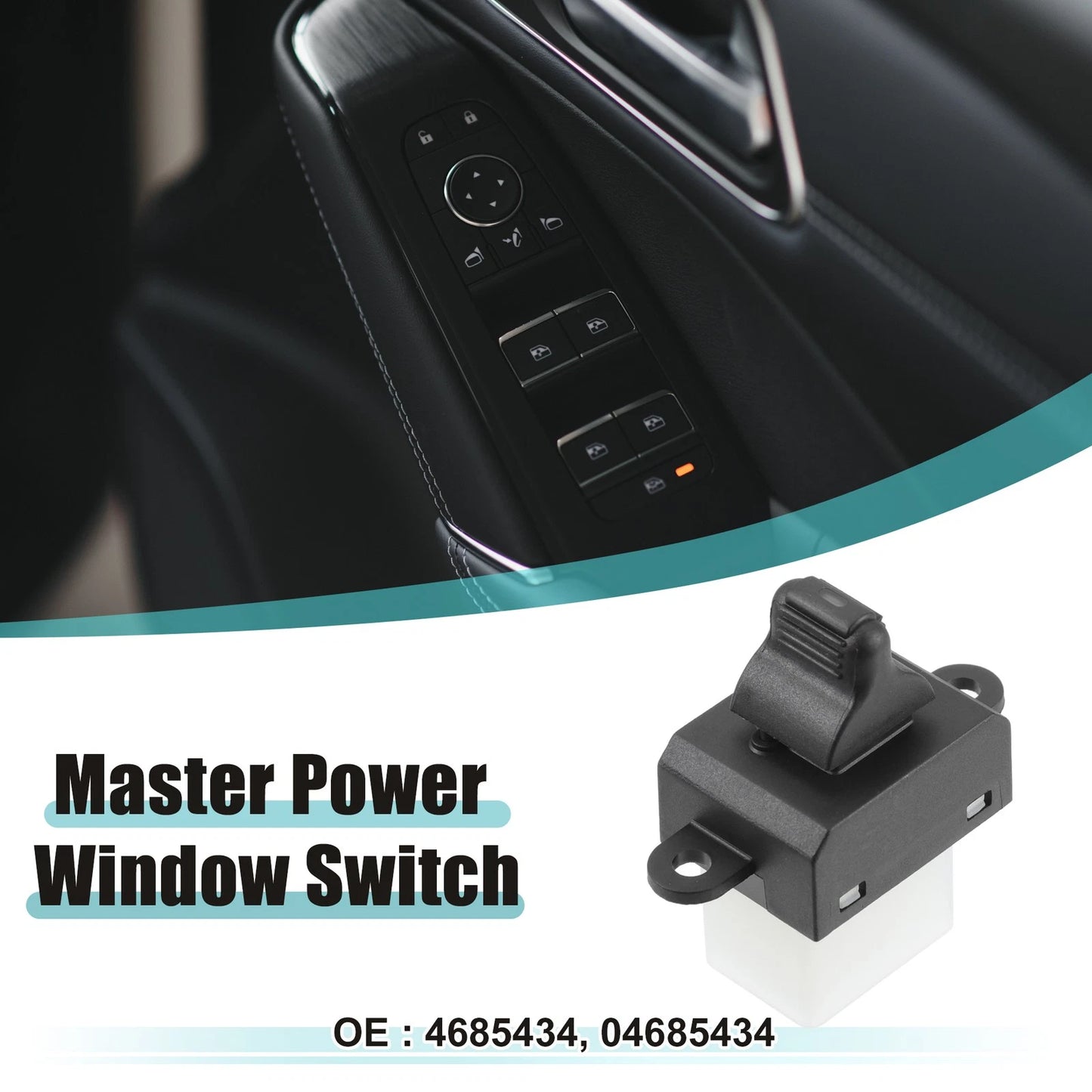 Rear Right Side Master Power Window Switch for Dodge Viper (2001-2001)