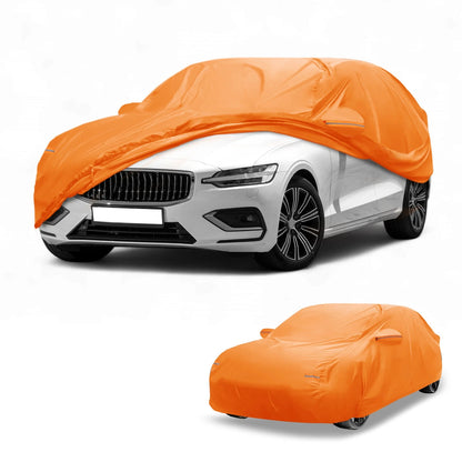 Waterproof All Weather Car Cover for Volvo S60 (210D-PU, Orange)