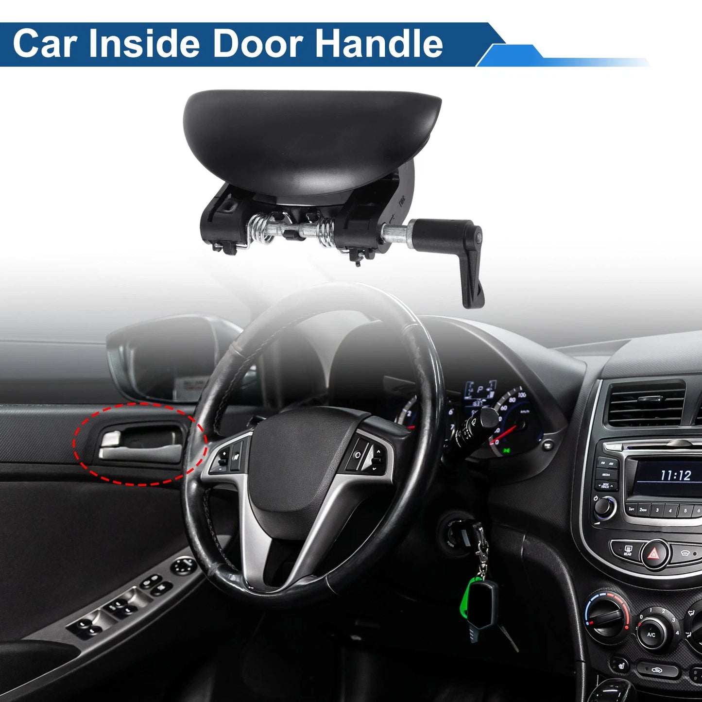 Front Driver Side Door Handle for Peugeot 206 (1998-2009)