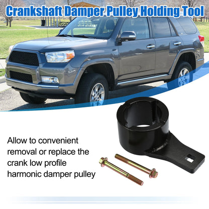 Crankshaft Damper Pulley Holding Tool w/ Crank Bolt for Toyota Lexus